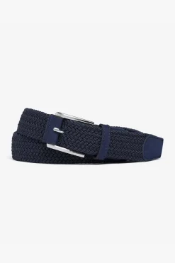 Air force blue woven elastic belt