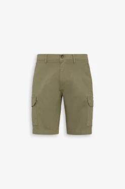 Army green cargo Bermuda shorts