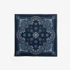 Avion blue cashmere design pocket square
