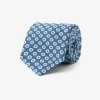 Avion blue circles print tie