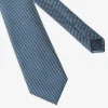 Avion blue micro pattern tie