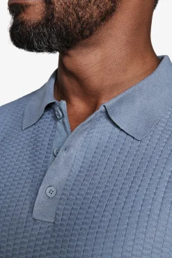 Avion dice-stitch knit polo shirt