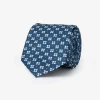 Avion floral jacquard tie