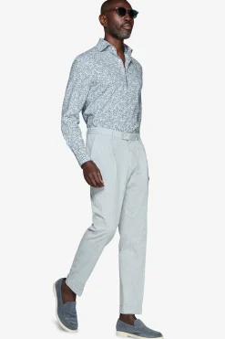 Avion floral print linen blend shirt