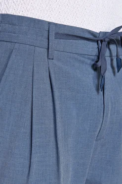 Avion melange canvas drawstring pants