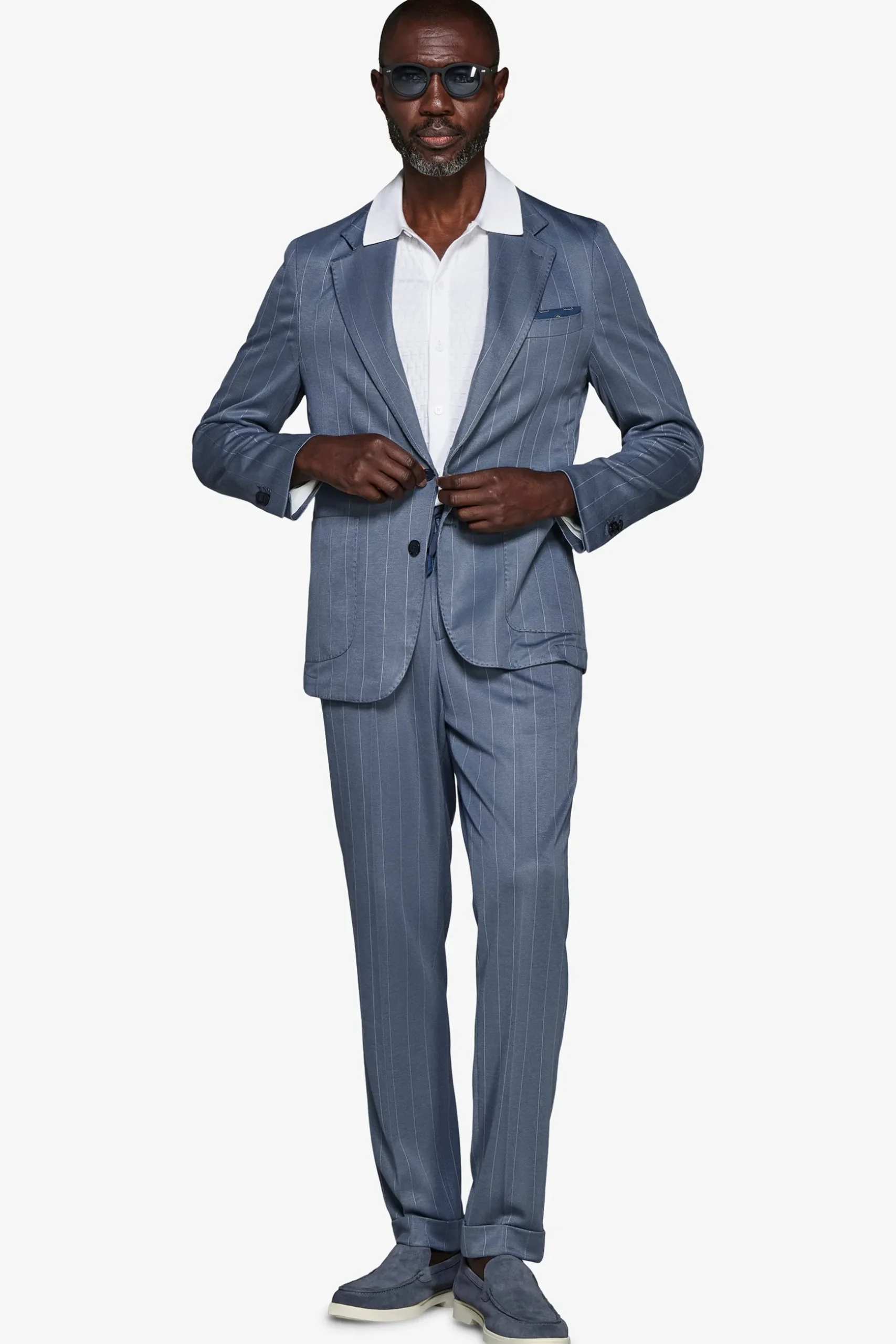 Avion pinstripe jersey blazer