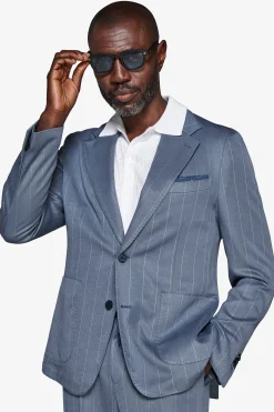 Avion pinstripe jersey blazer