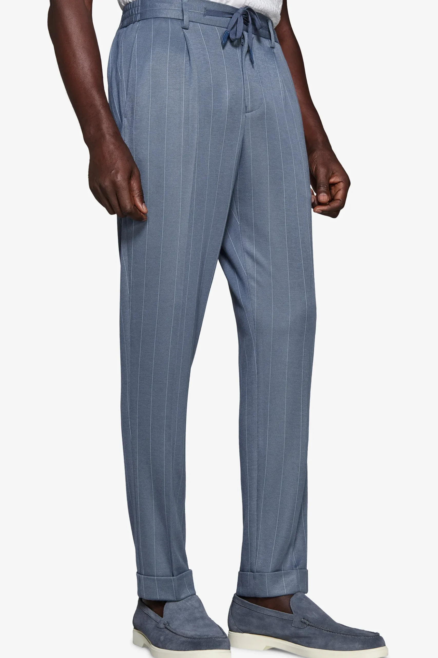Avion pinstripe jersey trousers