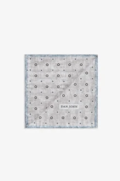 Beige micro circles pocket square