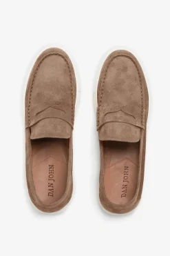 Beige Penny loafers