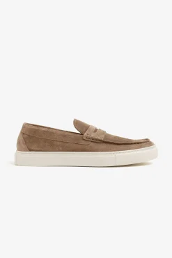 Beige Penny loafers