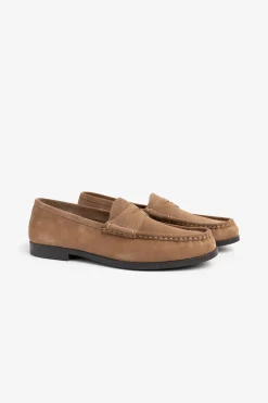 Beige Penny moccasins