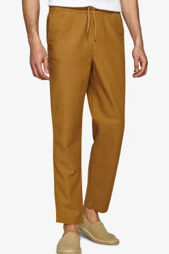 Biscuit textured trousers