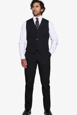 Black classic waistcoat