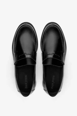 Black college loafers