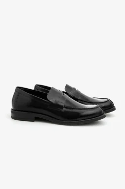 Black college loafers
