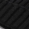 Black English rib beanie