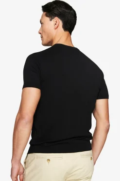 Black knit t-shirt