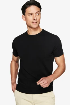 Black knit t-shirt