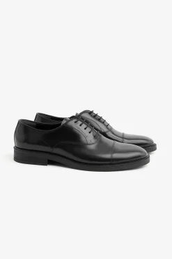 Black lace-up shoes