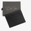 Black Saffiano card holder