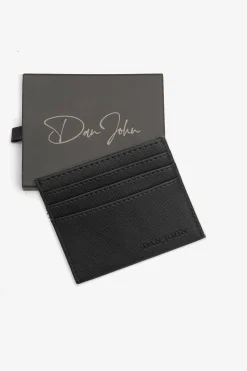 Black Saffiano card holder
