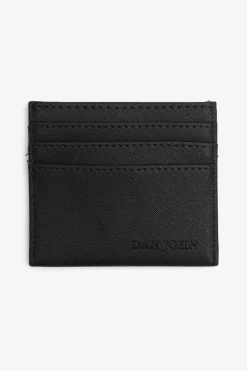 Black Saffiano card holder