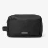 Black Saffiano leatherette toiletry bag
