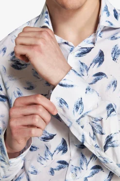 Blue all over print shirt