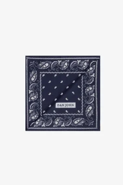 Blue cashmere pattern pocket square