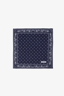 Blue cashmere pattern pocket square
