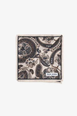 Blue cashmere pattern pocket square