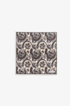 Blue cashmere pattern pocket square