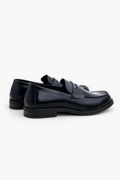 Blue college loafers