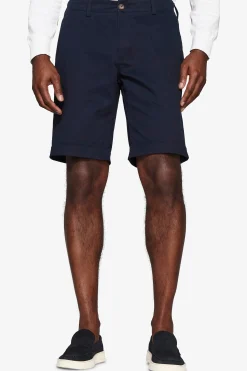 Blue cotton basic chino bermuda shorts