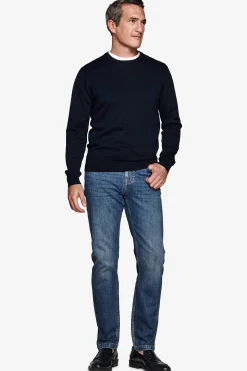 Blue crewneck sweater