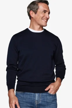 Blue crewneck sweater