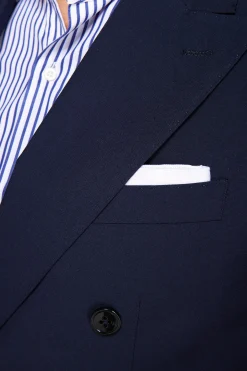 Blue double-breasted blazer