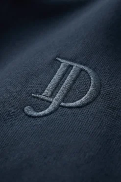 Blue full zip fleece bomber jacket