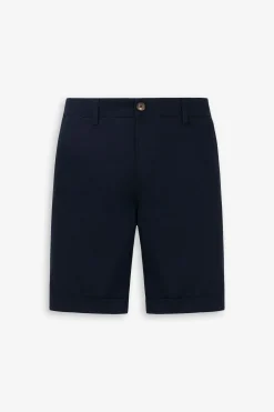 Blue gabardine Bermuda shorts