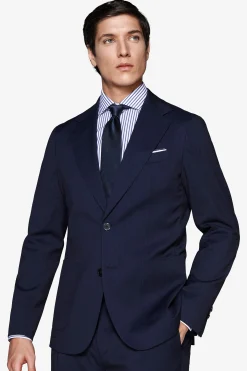 Blue Herringbone blazer