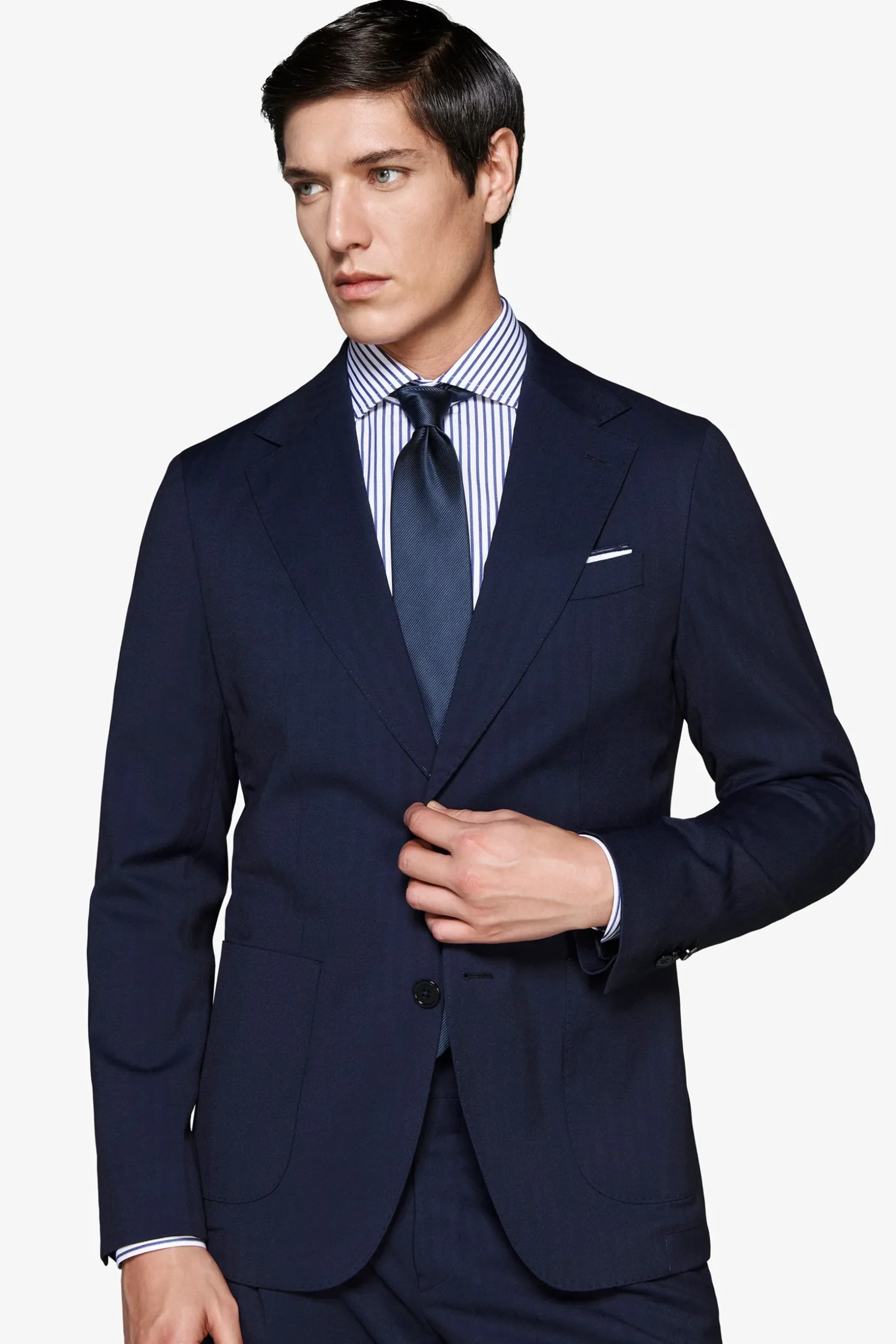 Blue Herringbone blazer