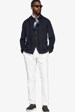 Blue jersey overshirt