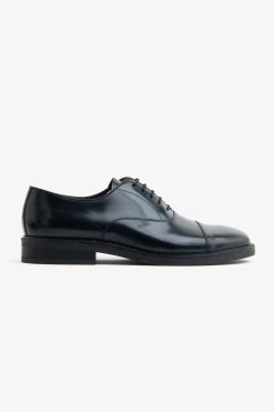Blue lace-up shoes