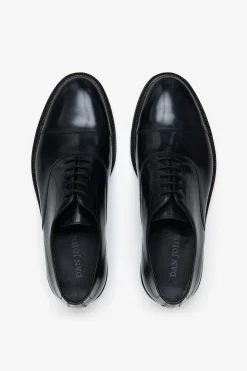 Blue lace-up shoes