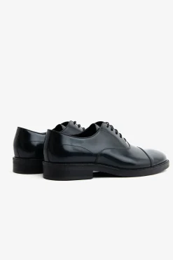 Blue lace-up shoes
