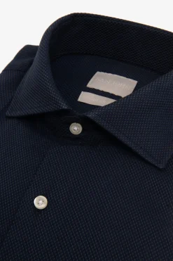 Blue "la Picoco" textured shirt