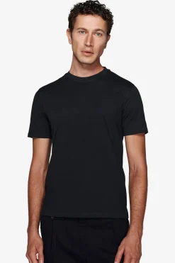 Blue light cotton t-shirt