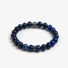 Blue medium pearls bracelet