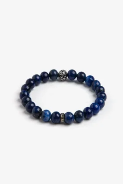 Blue medium pearls bracelet